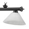 Z-Lite Cordon 3 Light Billiard, Matte Black & White Linen 2306-3MB-AWL14 - alternate 6